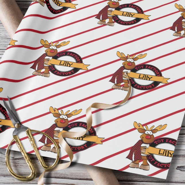Papel De Presente Presente de Papais noeis para Crianças Rudolph Car (Criador carregado)