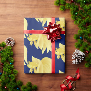 Papel De Presente Presente de peixe dourado princesa