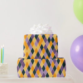 Papel De Presente Presente de queda de preto preto roxo