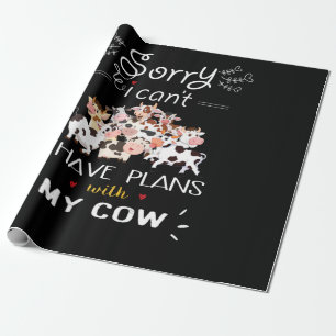 Papel De Presente Presente de Vaca  Desculpa Ter Um Plano Com As Min