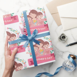 Papel De Presente Presente Dia das Mães Lindo