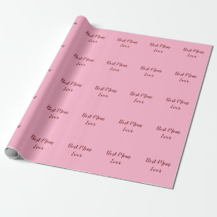 Papel De Presente Presente do dia das mães rosa vermelho melhor mãe 