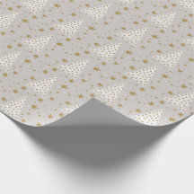 presente elegante branco-ouro