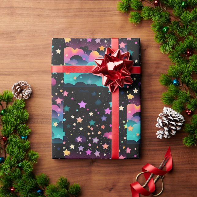 Papel De Presente presente embrulhado com amor (Presente de Natal)