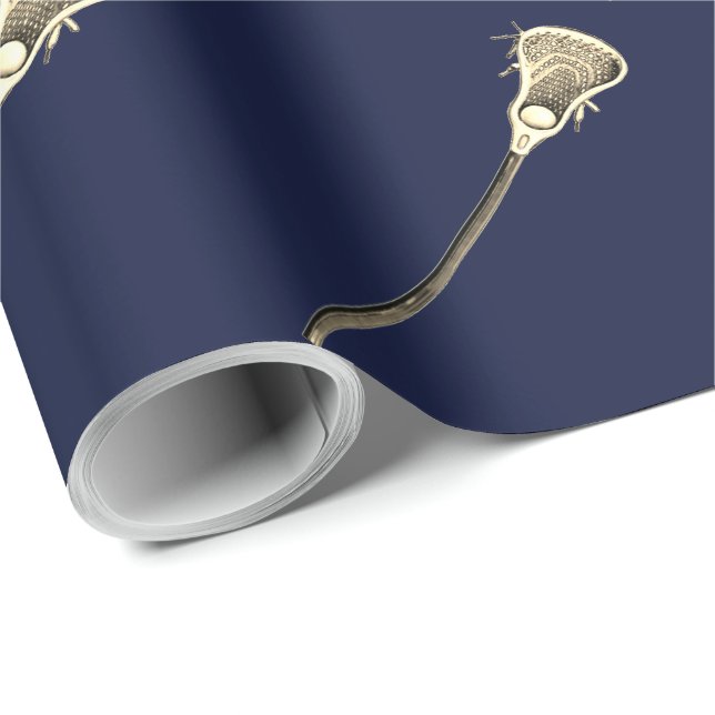 Papel De Presente Presente Esportivo Lacrosse (Ponta do rolo)