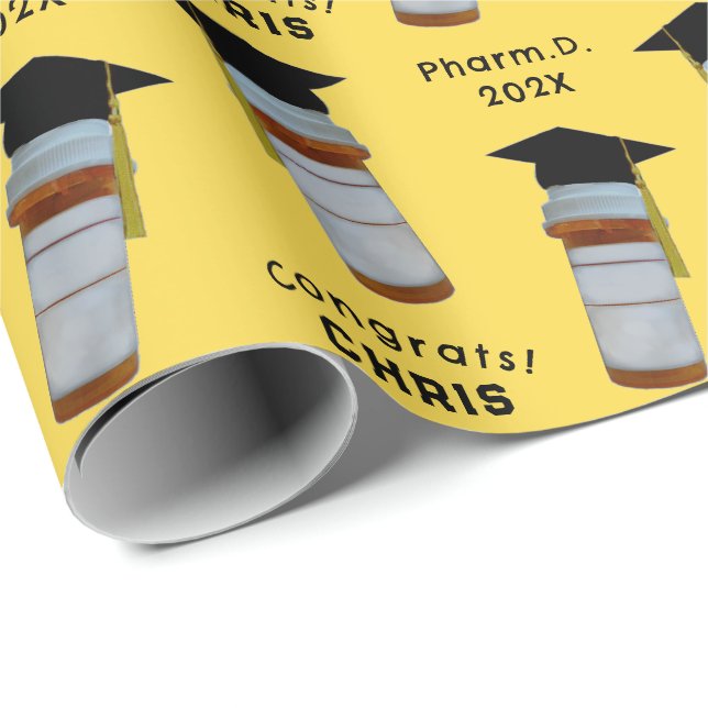 Papel De Presente Presente Farmacêutico de Graduação na Faculdade de (Ponta do rolo)