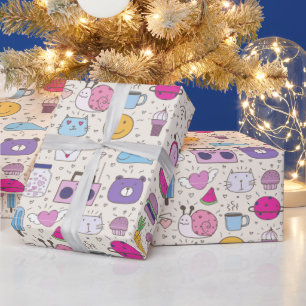 Papel De Presente Presente Fofo para Crianças, Bebês e Chás de Bebê