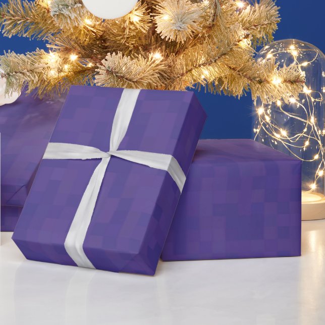 Papel De Presente Presente moderno de padrão violeta violeta mínimo (Feriados)