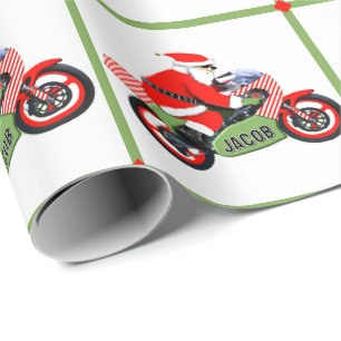 Papel De Presente Presente Motocross personalizado