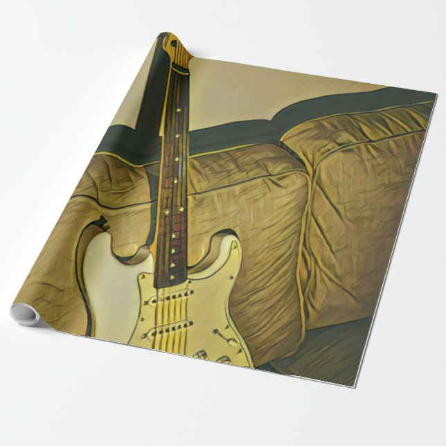 Papel De Presente Presente para assistente guitarrista de professor  (Desenrolado)