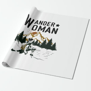 Papel De Presente Presente para Campista Aniversário da Mulher Via