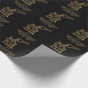 Papel De Presente Presente para Clientes da Black & Gold Real Estate