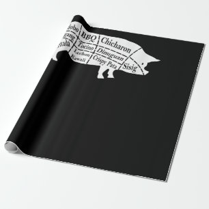 Papel De Presente Presente para Comidas de peças de porcas CHURRASCO