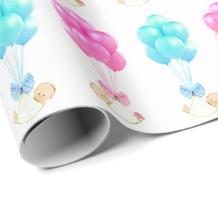 Papel De Presente Presente para Gêmeos Bebês Menina e Menino