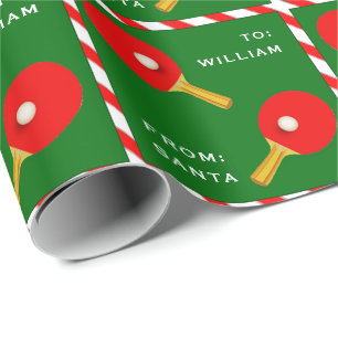Papel De Presente Presente para Jogador de Tênis de Mesa Ping-Pong