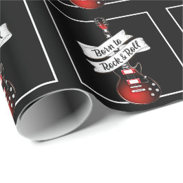 Papel De Presente Presente para músico de Nascer de guitarra para Ro