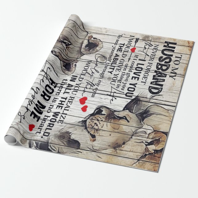 Papel De Presente Presente perfeito personalizado, para a carta do m (Desenrolado)
