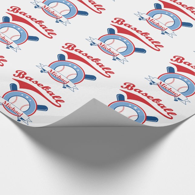 Papel De Presente Presente personalizado de baseball (Ponta)