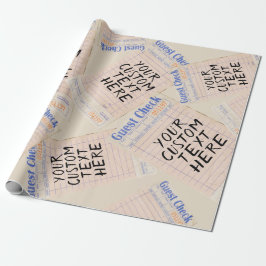 Papel De Presente Presente Personalizado de Nota de Cliente