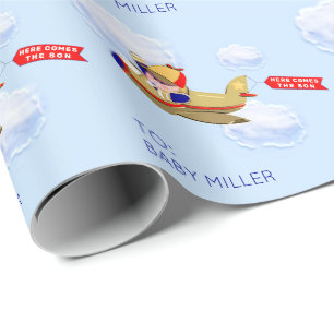 Papel De Presente Presente Personalizado para Menino