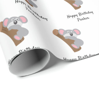 Papel De Presente Presente personalizável de Aniversário de criança