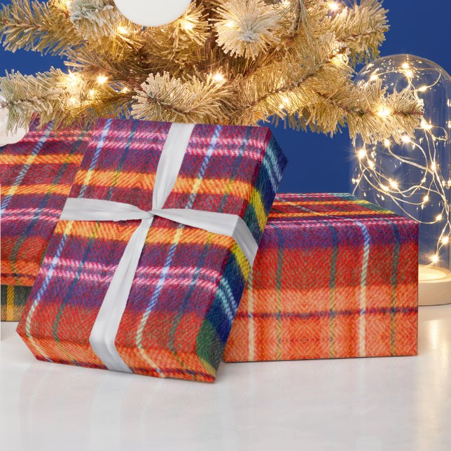 Papel De Presente Presente Rustic Farmhouse Buffalo Xadrez (Feriados)