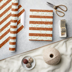 Papel De Presente Presente Simples E Dourado De Glitter Kids