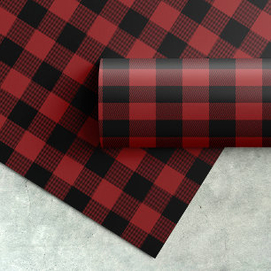 Papel De Presente Presente vermelho do Natal do teste padrão da