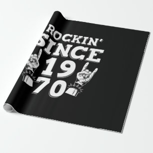 Papel De Presente Presente Xmas Rockin Desde 1970