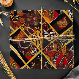 Papel De Presente Presentes Afro-Americanos de Ancara, Tribais Vibra