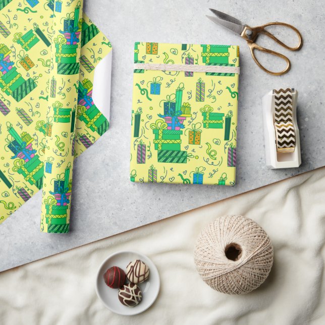 Papel De Presente Presentes de Aniversário (Artesanato)