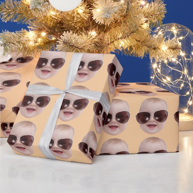 Papel De Presente Presentes de aniversário com foto personalizada do (Feriados)