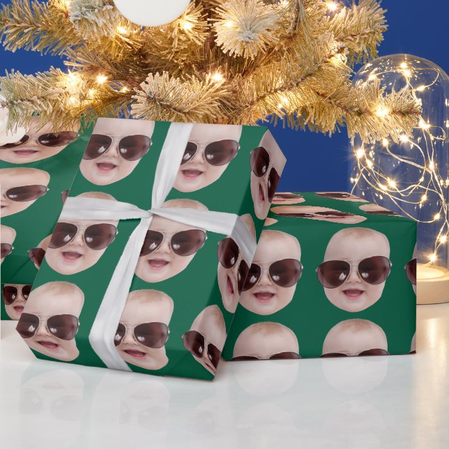 Papel De Presente Presentes de aniversário com foto personalizada do (Feriados)