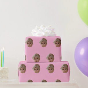 Papel De Presente Presentes de aniversário com foto personalizada do
