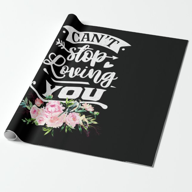 Papel De Presente Presentes de Casamento | Não Pode Parar De Te Amar (Desenrolado)