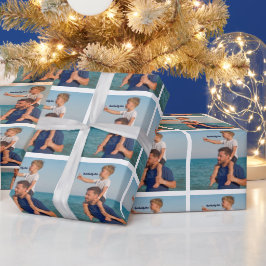 Papel De Presente Presentes de Foto para o Papai Adesivo