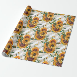 Papel De Presente Presentes de girassol Ver O Girassol