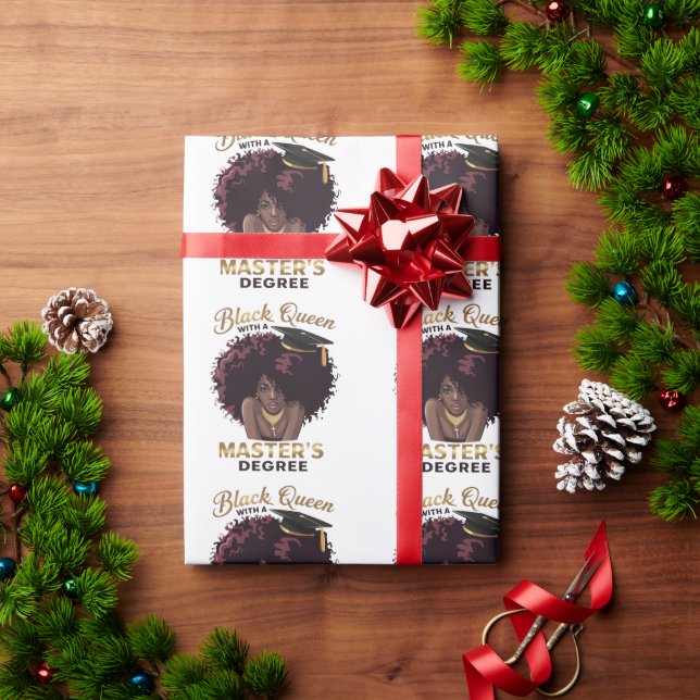 Papel De Presente Presentes de Graduação Lindos para Rainha Negra Me (Presente de Natal)