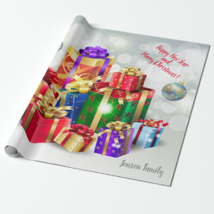 Papel De Presente Presentes de Natal com seus desejos, pessoal