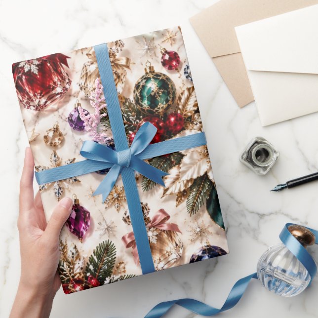 Papel De Presente Presentes de Natal de Joias de Luxo (Presentear)