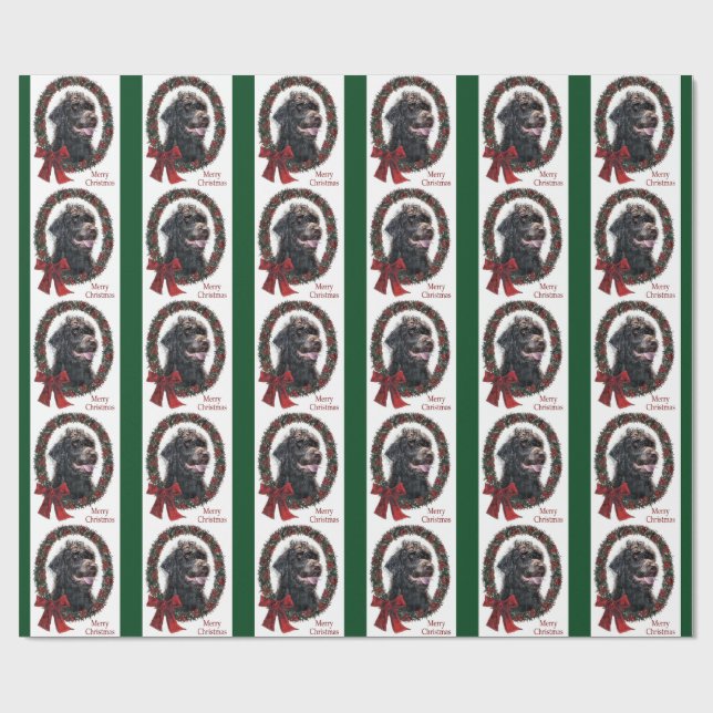 Papel De Presente Presentes de Natal Labradoodle (Aberto)