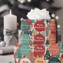 Papel De Presente Presentes de Natal Personalizados Elegantes
