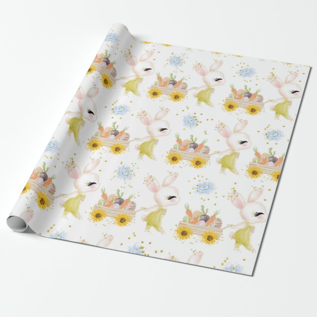Papel De Presente Presentes De páscoa Para Bebês (Desenrolado)