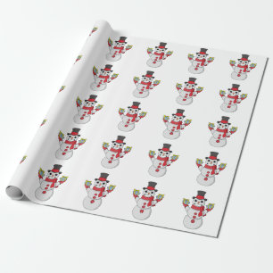 Papel De Presente Presentes de Snowman