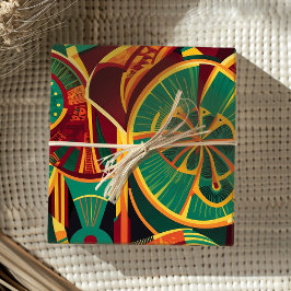 Papel De Presente Presentes do ventilador geométrico abstrato para M