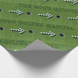 PAPEL DE PRESENTE PRESENTES ENGRAÇADOS DO JOGADOR DE GOLFE,