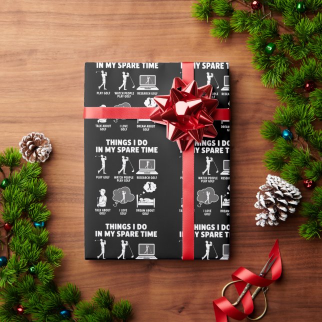 Papel De Presente Presentes engraçados para treinador de golfe Pai A (Presente de Natal)