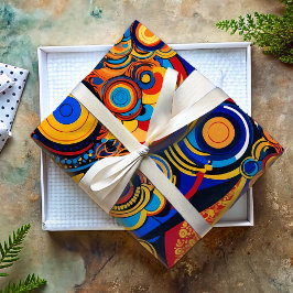 Papel De Presente Presentes retrorreflectores de Pop de arte psicodé