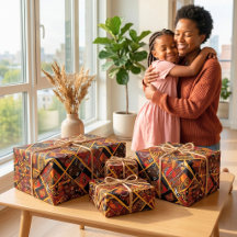 Presentes Vibrantes Tribais Ankara Afro-Americanos