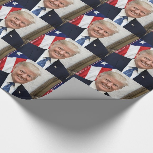 Papel De Presente Presidente Donald Trump (Ponta)